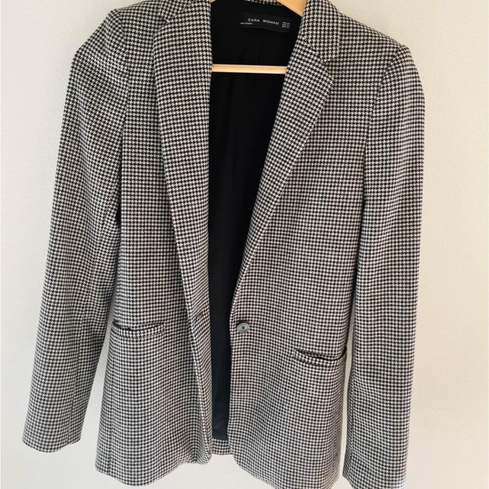 Zara Hounstooth Blazer